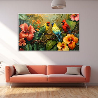 Birds and Flowers Painting